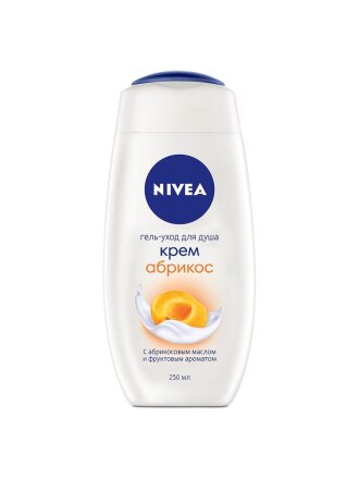 Крем-гель для душа Nivea, Молоко и абрикос, 250 мл