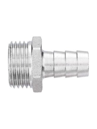 Штуцер d14х1/2'', ш, латунь, наружная резьба, AquaLink