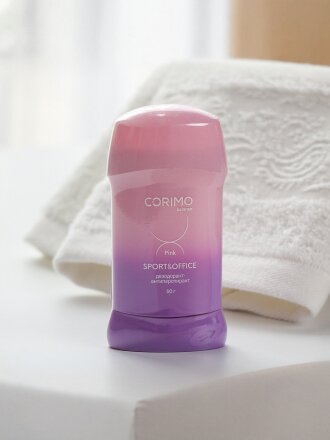Дезодорант Corimo, Pink Sport & Office, для женщин, гелевый, стик, 60 г