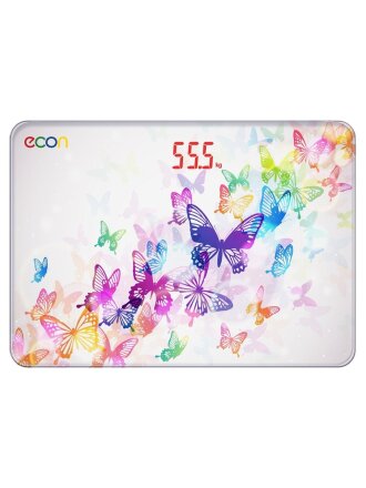 Весы напольные электрические, Econ, ECO-BS013, стекло, до 150 кг, белые