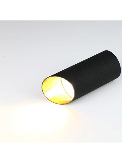 Светильник накладной General Lighting Systems, Спектр, 50 Вт, GU10, на 1 лампочку, IP20, d5.5х13 см, Спот, черный, 662034