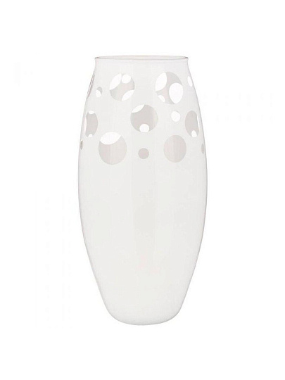 Ваза стекло, настольная, 26 см, Franco, Hypnotic, 316-1481, white