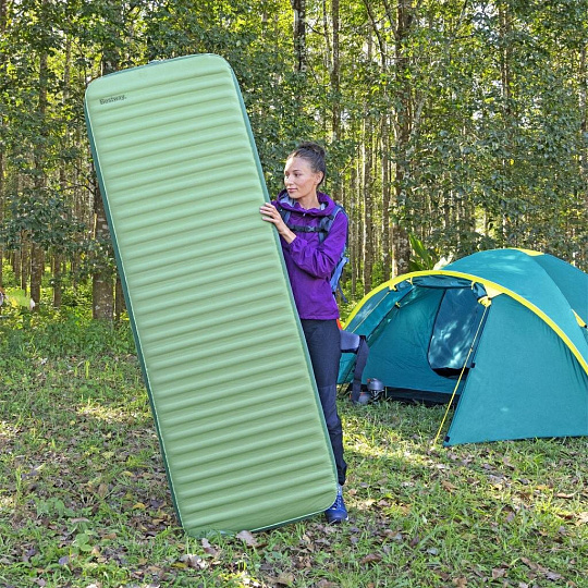Коврик туристический 198х63.5х10.8 см, надувной, Bestway, ComforTrek Luxe, 69623