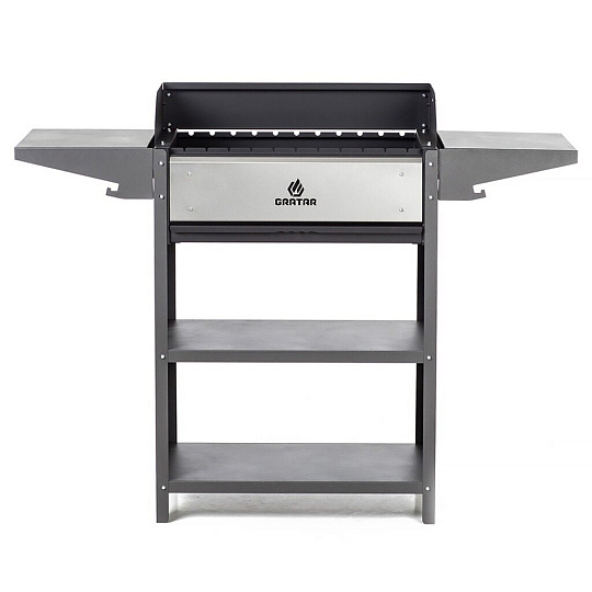 Мангал 1332х600х394х1041 мм, 2 мм, гриль, складные полки, Gratar, Family Optima Grill, FOG2000