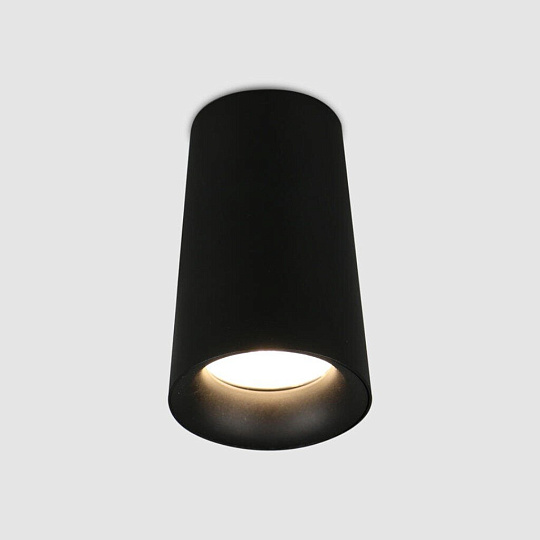 Светильник накладной General Lighting Systems, Радиант, 50 Вт, GU10, на 1 лампочку, IP20, d7х6х11 см, Спот, черный, 661996