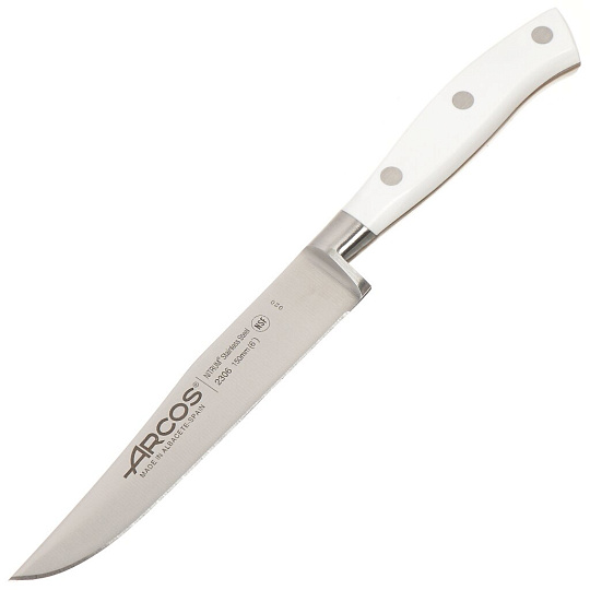 Нож кухонный Arcos, Riviera Blanca, универсальный, кованая сталь, 15 см, рукоятка пластик, 230624W