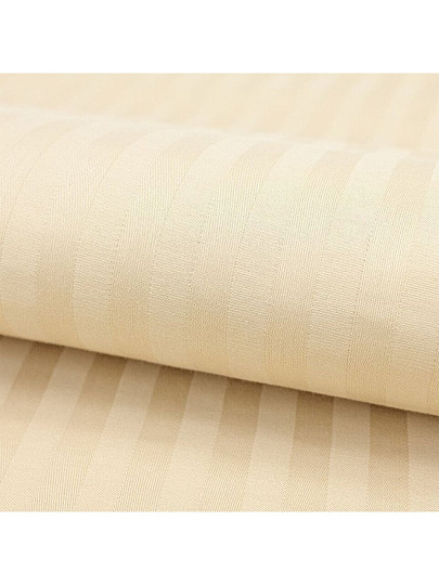 Пододеяльник 2-спальный, 175 х 220 см, 100% хлопок, страйп-сатин, шампань, Monocolor, рис.1623а-1