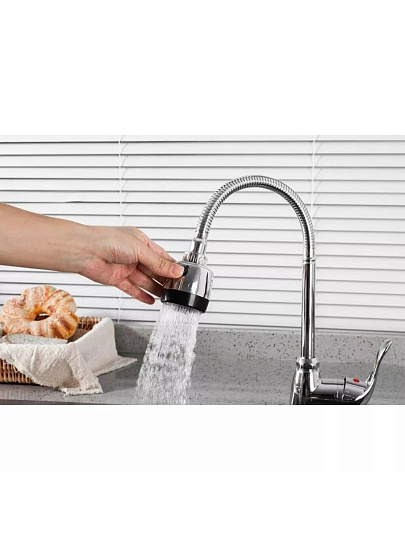Смеситель для кухни, Frud, гибкий излив, с картриджем, R42055-3