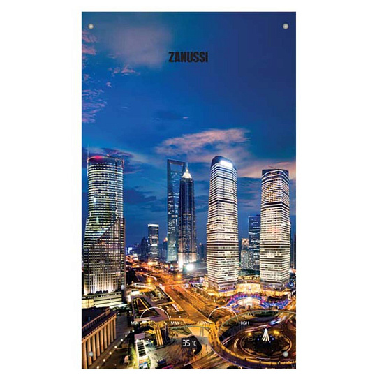 Колонка газовая, проточная, Zanussi, GWH 10 Fonte Glass Metropoli, НС-1077259, 10 л/мин