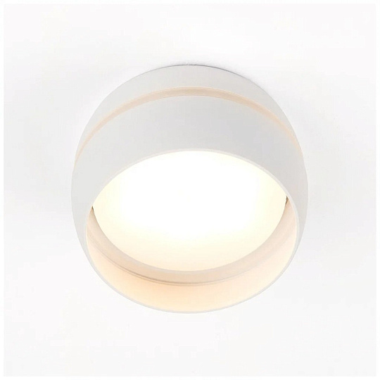 Светильник накладной General Lighting Systems, Чаша, 50 Вт, GX53, на 1 лампочку, IP20, 9х9х5 см, боковой рассеиватель, Спот, белый, 661339