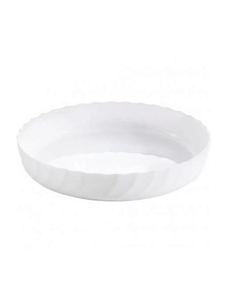 Форма для запекания стеклокерамика, 26х26х4.5 см, 2 л, круглая, Golden opal, TNL0006BWT