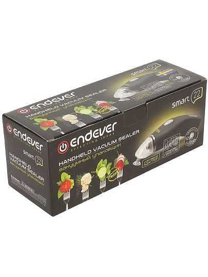 Упаковщик вакуумный пластик, черный, Endever, Smart 22