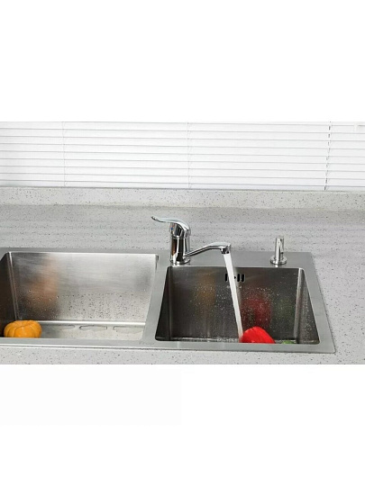 Смеситель для раковины, Frud, короткий излив, с картриджем, R45055-2
