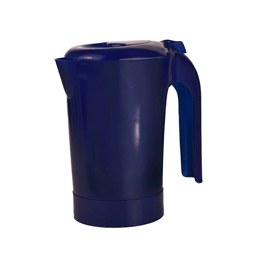 Чайник электрический Vepsmann, VN-102, синий, 0.5 л, 500 Вт, открытый нагревательный элемент, пластик