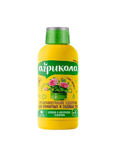 Удобрение Аква, для садовых и комнатных роз, органоминеральное, жидкость, 250 мл, Агрикола