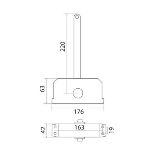 Доводчик дверной Trodos, TD-80, -35°C + 60°C °C, до 80 кг, коричневый, 272012