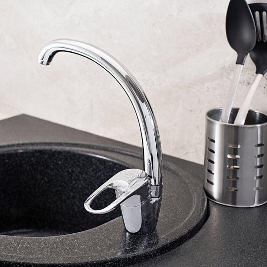 Смеситель для кухни, РМС, с картриджем, хром, SL55-011F