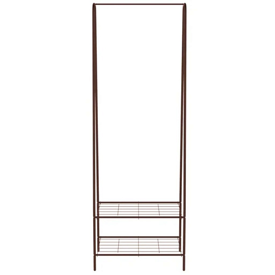 Полка-стеллаж 59х40х170.5 см, Sheffilton, металл, полка для обуви, SHT-WR18, В1-79, медный металлик, черный