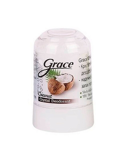 Дезодорант кристаллический Grace, Кокосовый, для женщин, стик, 70 г