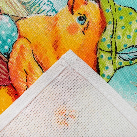 Полотенце кухонное 35х60 см, 160 г/м2, 100% хлопок, Доляна, Пасха, зеленое, Россия