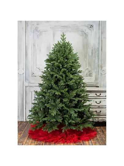 Елка новогодняя напольная, 210 см, Графская премиум, ель, хвоя литая + ПВХ пленка, 44210, ЕлкиТорг