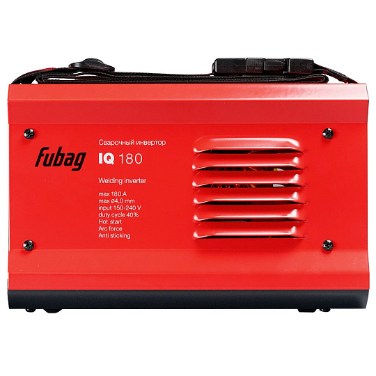 Сварочный аппарат инверторный, Fubag, IQ 180, 6.6 кВт, 180 А, электрод