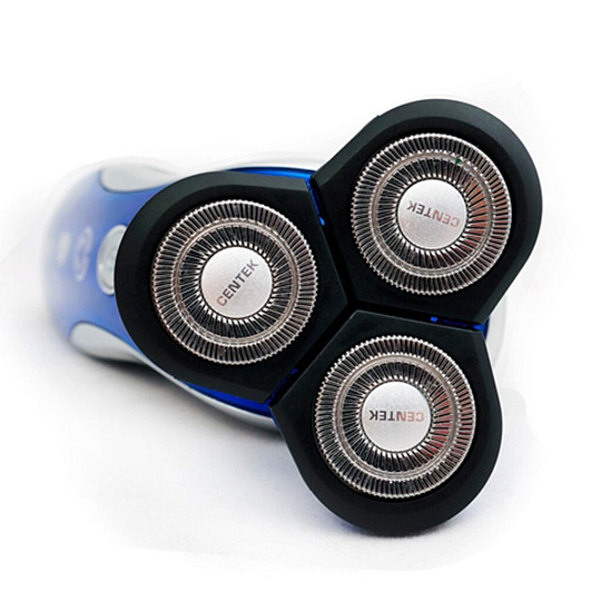 Электробритва аккумуляторная, Centek, сеточная, сухое/влажное бритье, 3 бритвенные головки, пластик, CT-2170