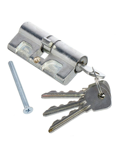 Замок врезной Птимаш, ЗВ4-3.03 (ЗВ4), 12 793, ручка в комплекте, цилиндровый, универсальный, хром