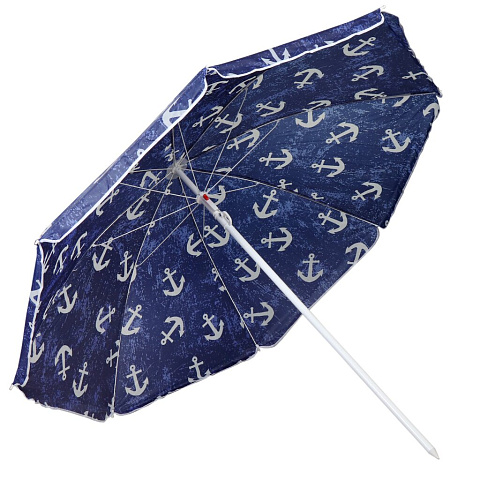 Зонт пляжный 180 см, с наклоном, металл, Якорь, AI-LG05