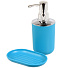Набор для ванной 4 предмета, голубой, пластик, Y4-6498 - фото 2