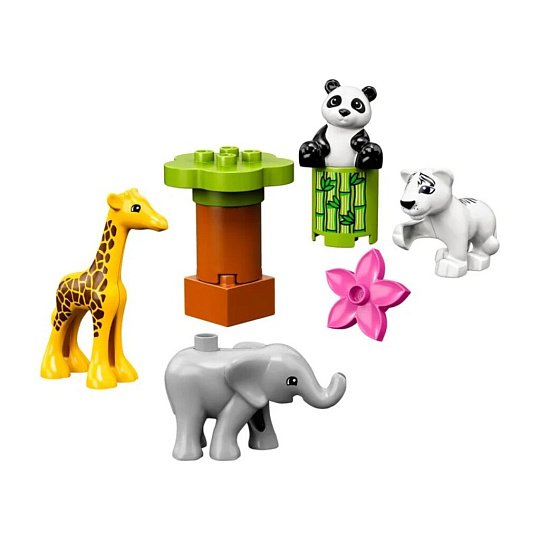 Конструктор Lego, Duplo, Детишки животных, 1-3 лет, 9 деталей, 10904