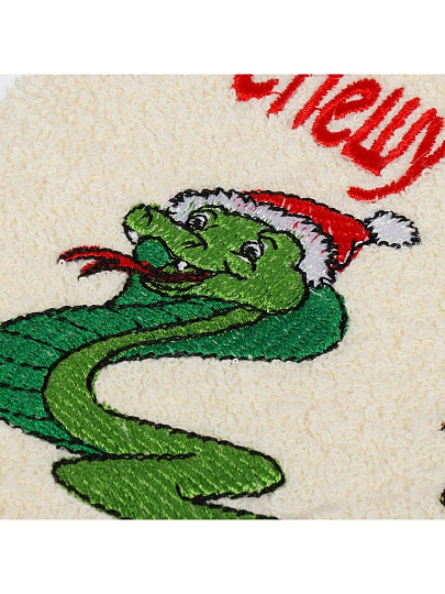 Полотенце кухонное махровое, 40х70 см, 100% хлопок, Спешу поздравить!, Россия