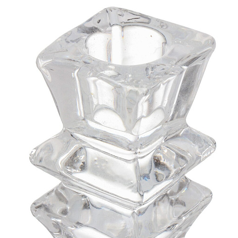 Подсвечник декоративный стекло, 1 свеча, 7х16 см, Y6-10437