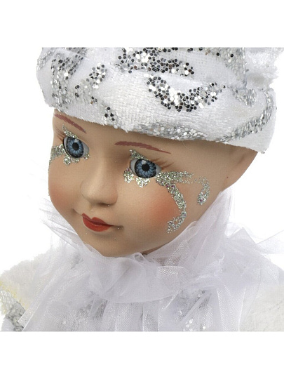 Фигурка декоративная Шут, 45 см, заводная, серебряная, Y4-8443