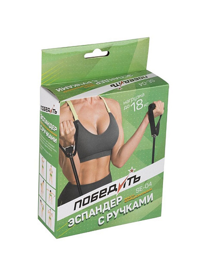Эспандер для укрепления мышц спины, 63x12.5 см, до 18 кг, Победитъ, SE-04, 105351