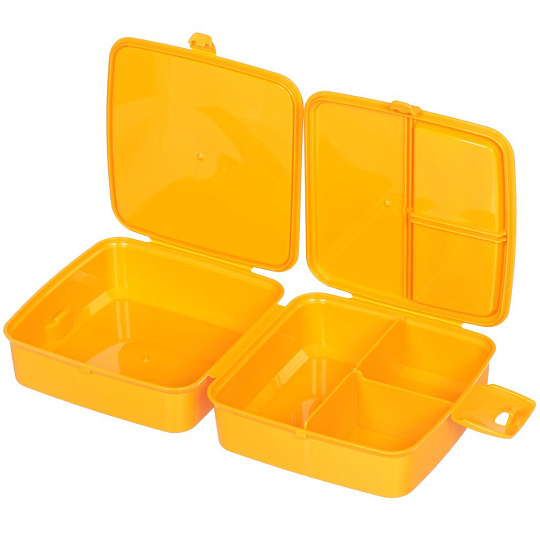 Контейнер пищевой для обеда пластик, 15х15х9 см, в ассортименте, Эльфпласт, Bento, 48701