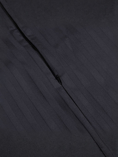 Пододеяльник евро, 200 х 220 см, 100% хлопок, страйп-сатин, графит, Monocolor, рис.4185а-1