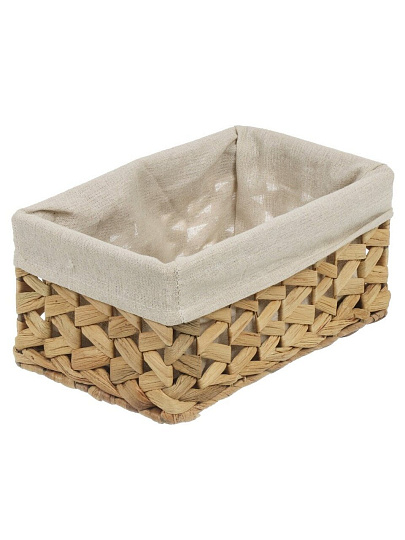 Корзина 26х16х12 см, прямоугольная, плетеная, B090101