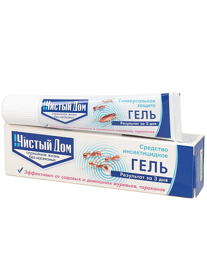 Инсектицид от муравьев и тараканов, гель, 35 г, Чистый Дом