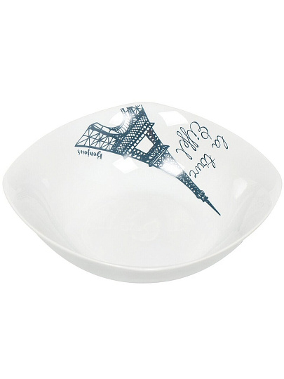 Салатник керамика, квадратный, 23х6 см, 1.1 л, Париж, Daniks, 17-083