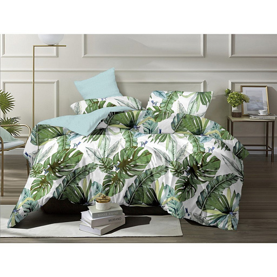 Постельное белье евро, простыня 215х240 см, 2 наволочки 70х70 см, пододеяльник 200х215 см, Бояртекс, поплин, коллекция Luxor, 4341