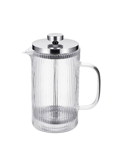 Френч-пресс 0.6 л, стекло, нержавеющая сталь, Regent Inox, Linea Franсo, 93-FR-41-01-600