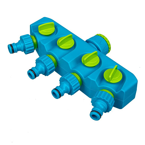 Разветвитель 3/4"-1", четырёхканальный, с внут. резьбой, Palisad, Luxe, 65787