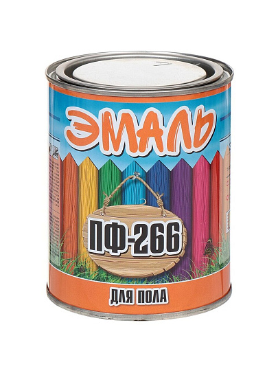 Эмаль Zabor, ПФ-266, алкидная, золотисто-коричневая, 0.8 кг