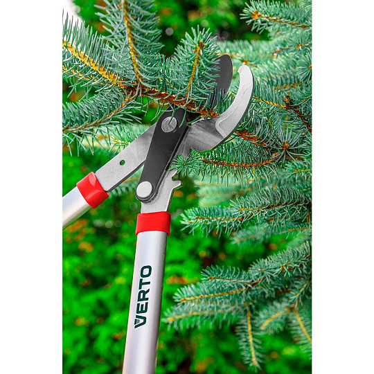 Сучкорез универсальный, 690 мм, диаметр реза 42 мм, лезвие плоскостное, Verto, рукоятка алюминий, 15G256