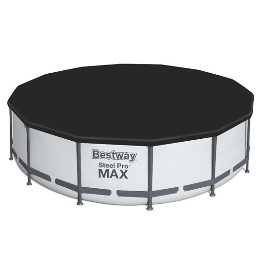 Бассейн каркасный Bestway, 427х107 см, Steel Pro Max, 56950BW, фильтр-насос, лестница, тент, 13030 л