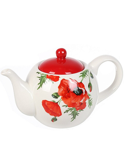 Чайник заварочный доломит, 0.95 л, Daniks, Алый мак