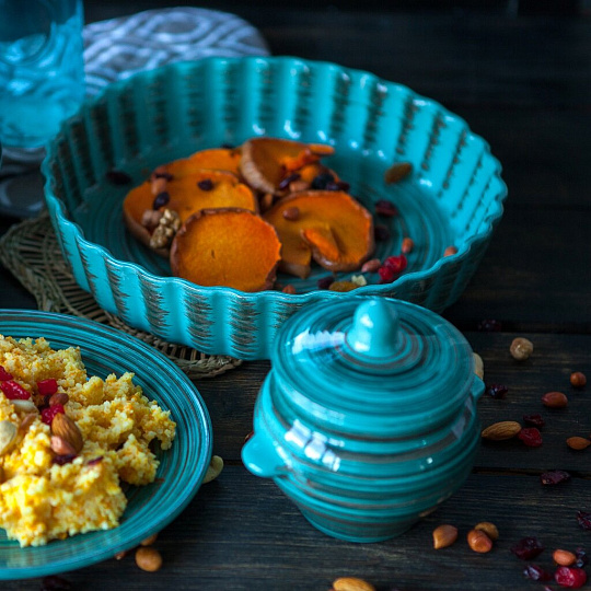 Форма для запекания керамика, 28х28х6 см, 2.5 л, круглая, Борисовская керамика, Скандинавия, СНД00009102