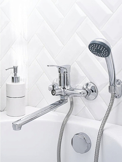 Смеситель для ванны, РМС, с картриджем, хром, SL86-006E