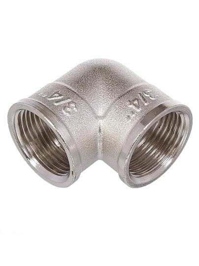 Уголок 1/2'', 90 °, г-г, никель, РосТурПласт